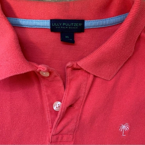 Lilly Pulitzer Polo Shirt Girls Size XL Pink - Picture 2 of 7